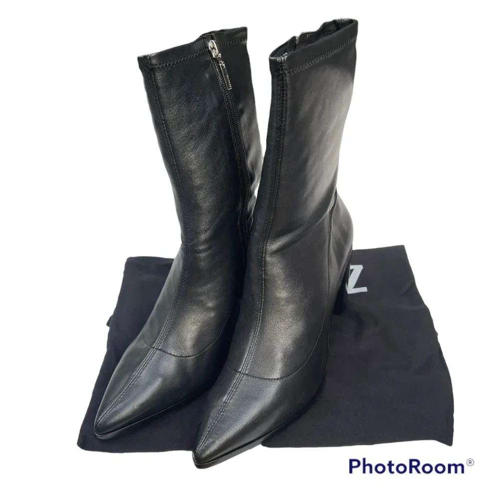 Schutz Amellie Bootie Black 10 - Picture 2 of 10